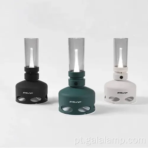 Lâmpada de querosene LED sem chama USB moderna